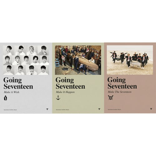 SEVENTEEN - 3rd Mini Album [Going Seventeen] (Make A Wish Ver. / Make It Happen Ver. / Make The Seventeen Ver.)