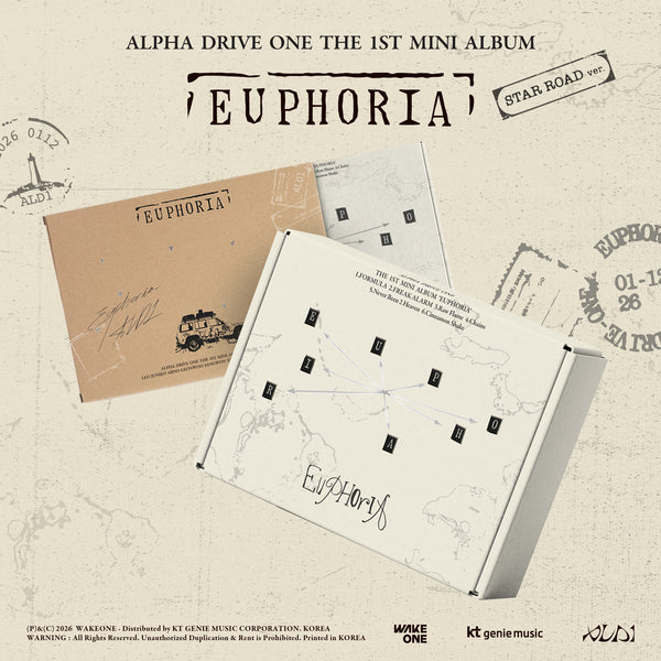 [ALBUM] ALPHA DRIVE ONE (알파드라이브원) The 1st Mini Album 'EUPHORIA' — STAR ROAD ver.