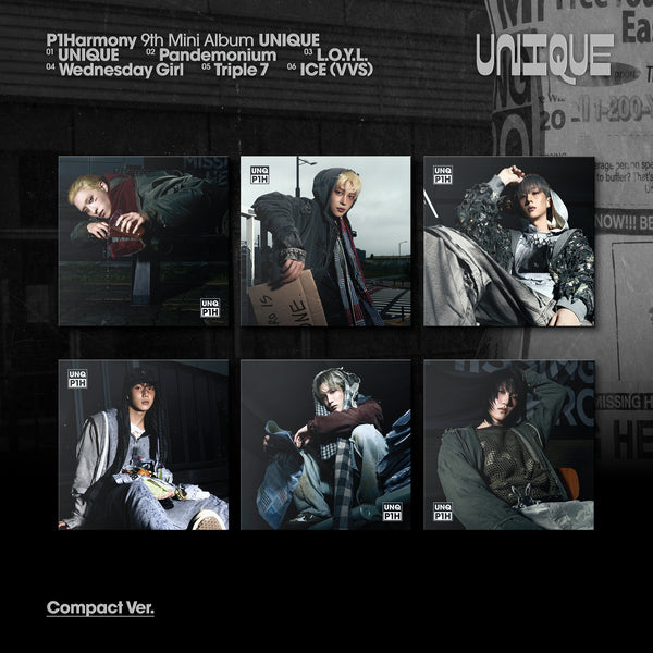P1Harmony (P1Harmony) 9th Mini Album [UNIQUE] (Compact Ver.)