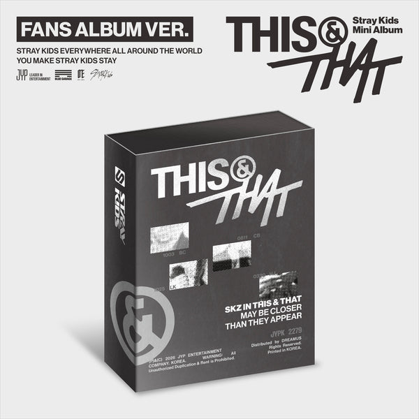 Stray Kids (스트레이 키즈) THIS & THAT (FANS ALBUM VER.)