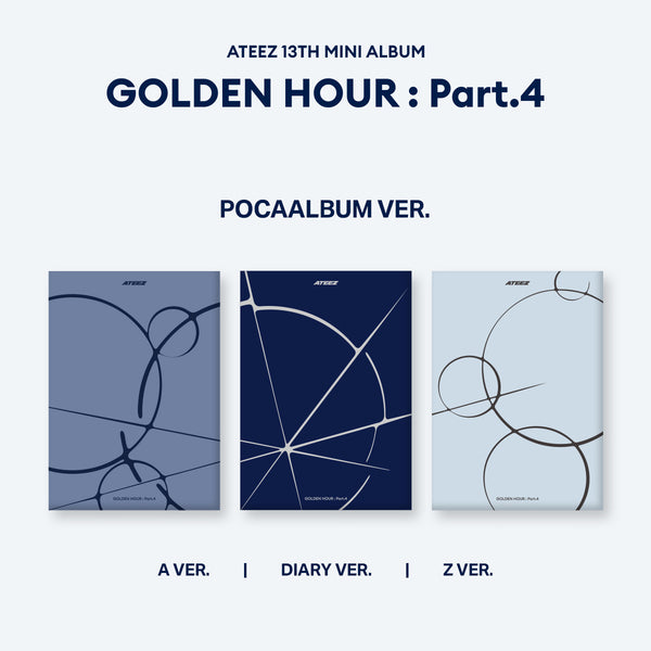 ATEEZ (에이티즈) GOLDEN HOUR: Part.4 (POCAALBUM VER.) (A Ver / Diary Ver / Z Ver)